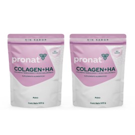 KIT 2 PIEZAS - Colagen+HA (Colágeno + Ácido Hialurónico) natural 500 g