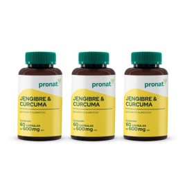 KIT 3 PIEZAS - Jengibre y Cúrcuma 60 caps