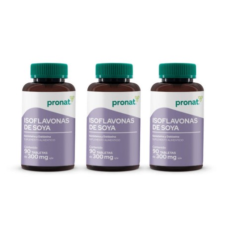 KIT 3 PIEZAS - Isoflavonas de Soya 90 tabletas