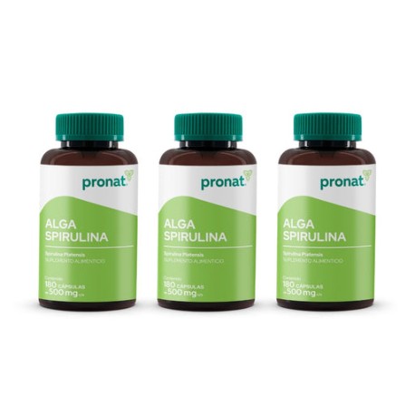 KIT 3 PIEZAS - Alga Spirulina 180 caps