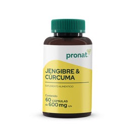 Jengibre y Cúrcuma 60 cápsulas  - Pronat