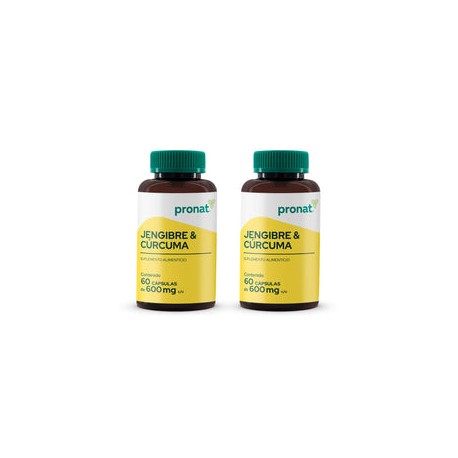KIT 2 PIEZAS - Jengibre y Cúrcuma 60 caps