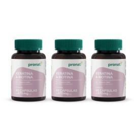 KIT 3 PIEZAS - Keratina & Biotina 60 Cápsulas