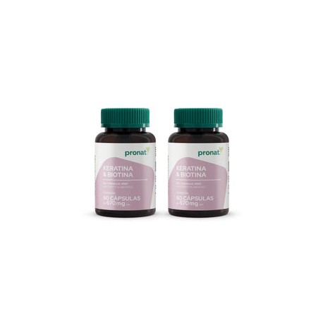 KIT 2 PIEZAS - Keratina & Biotina 60 Cápsulas