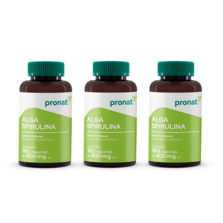 KIT 3 PIEZAS - Alga Spirulina 180 tabls.